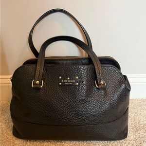Kate Spade Pebbled Black Leather Handbag